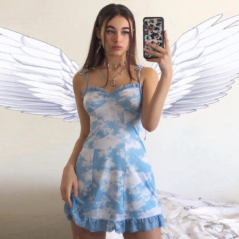 angel bodycon dress